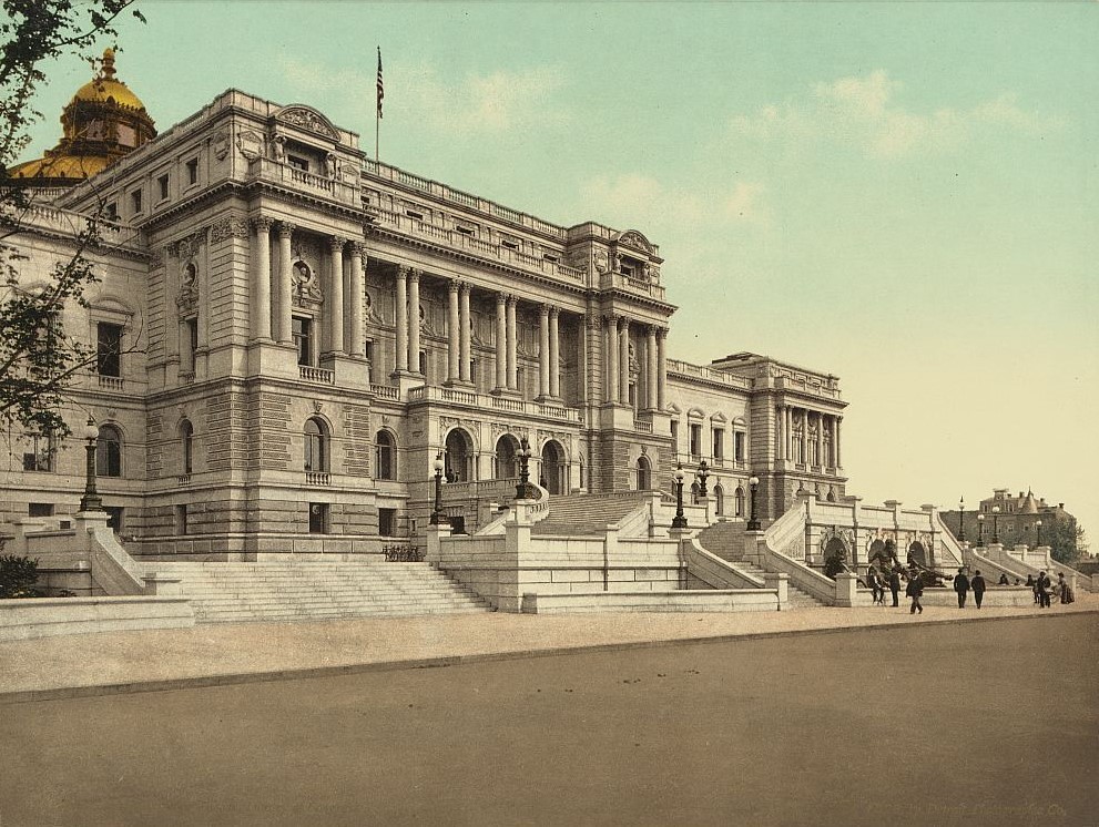 Washington. West façade Library of Congress