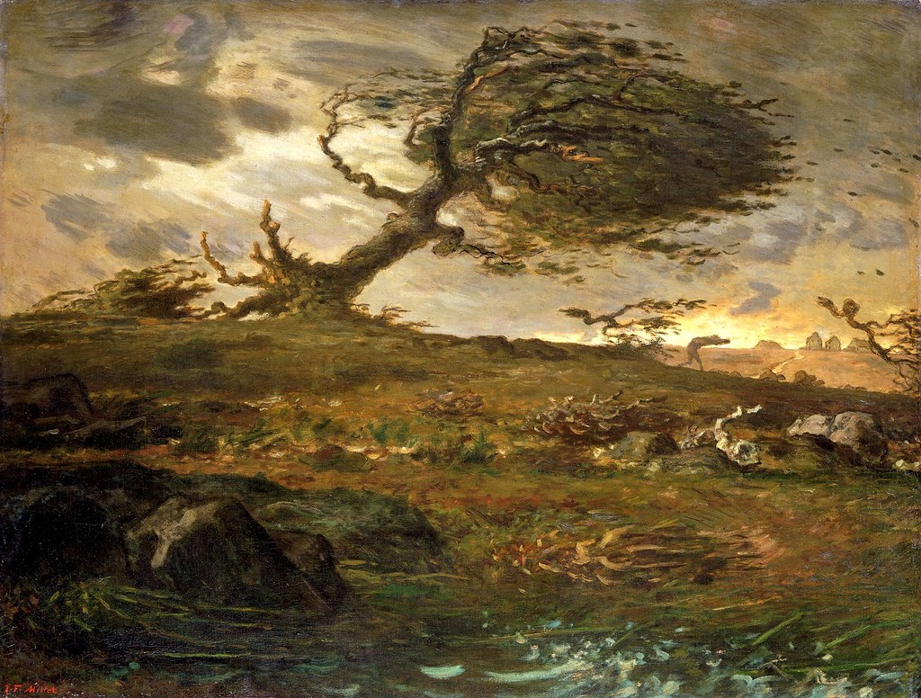 The Gust of Wind by Jean-François Millet - 1873