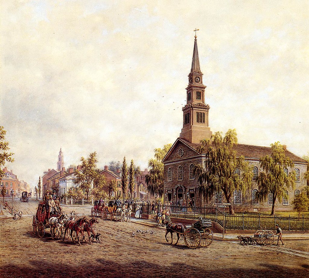 St. Mark's in the Bowery in the Early Forties by Edward Lamson Henry - 1917