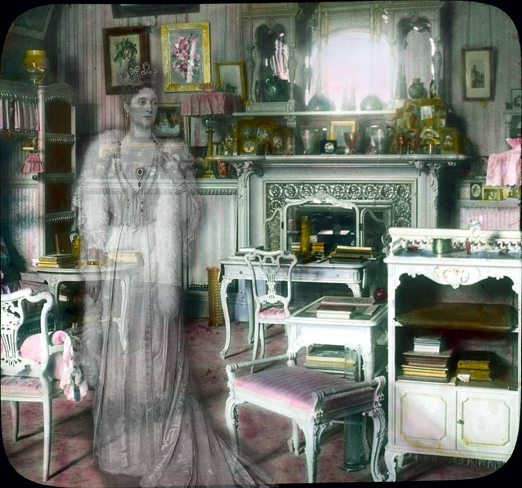 The ghost of Alexandra in her dressing room.