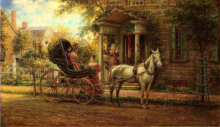 Stopping for a Chat by Edward Lamson Henry - 1889