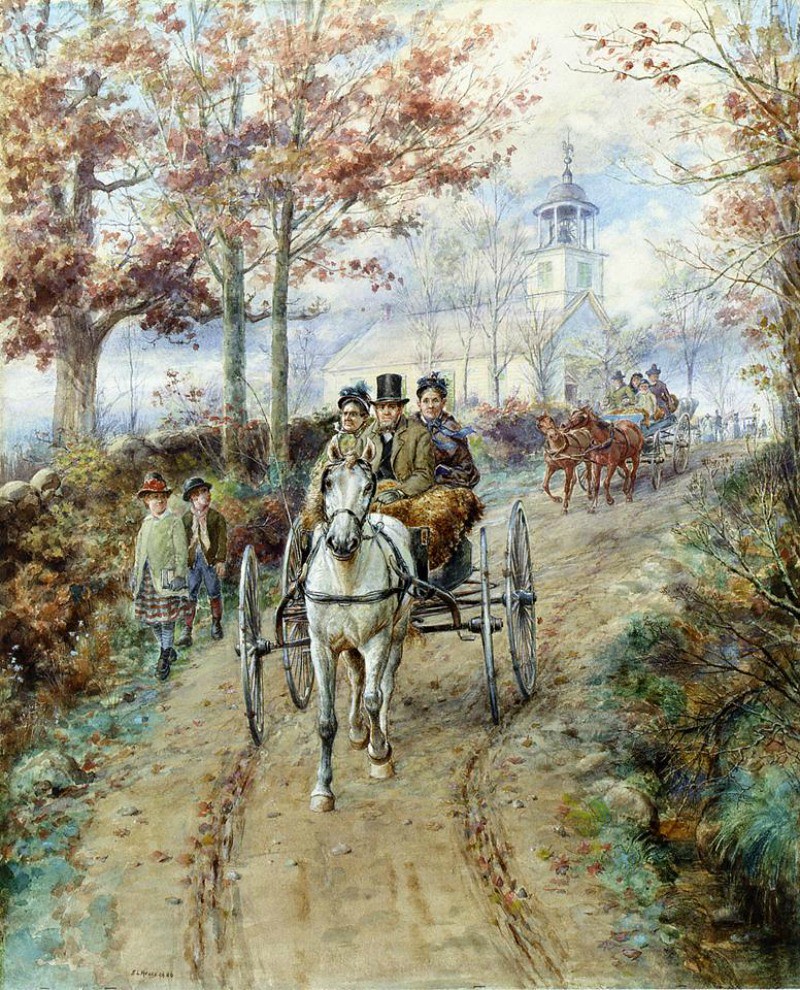 Carriage Ride by Edward Lamson Henry - 1886