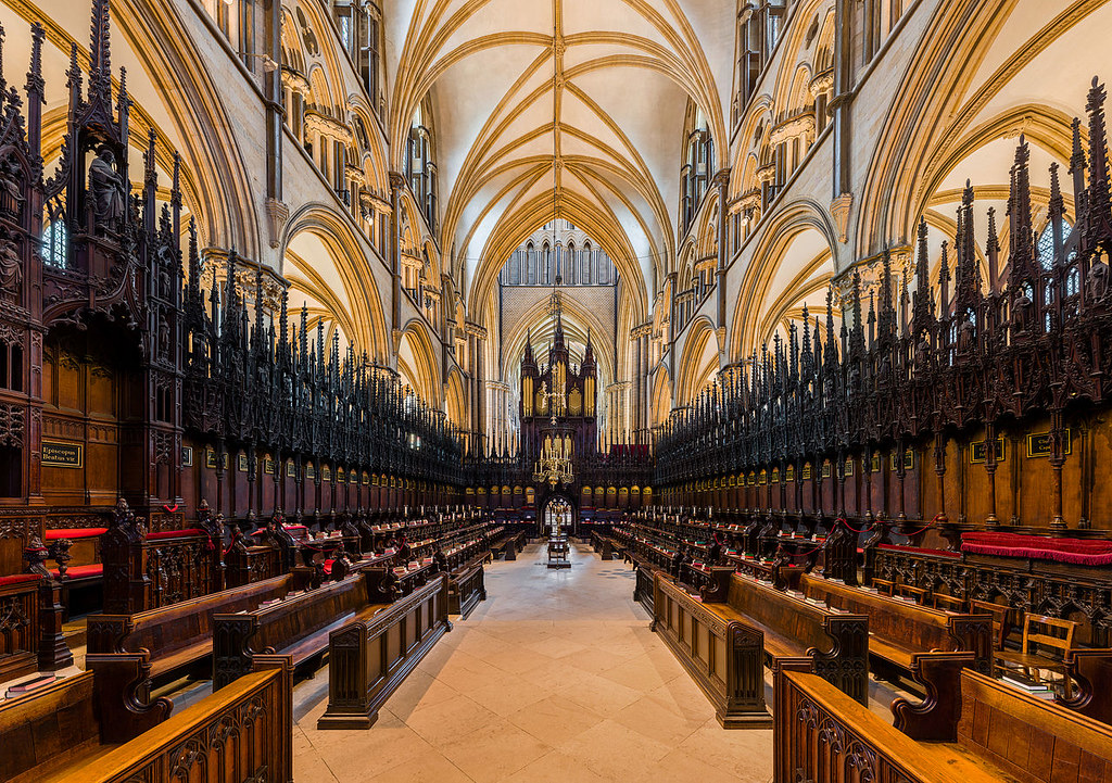 Lincoln Cathedral - The choir looking west. Credit: David Iliff