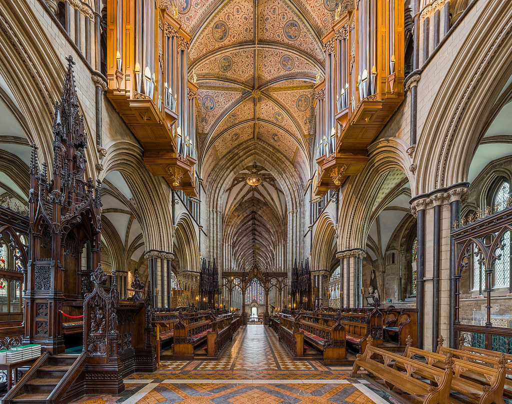Worcester Cathedral - The choir. Credit: David Iliff