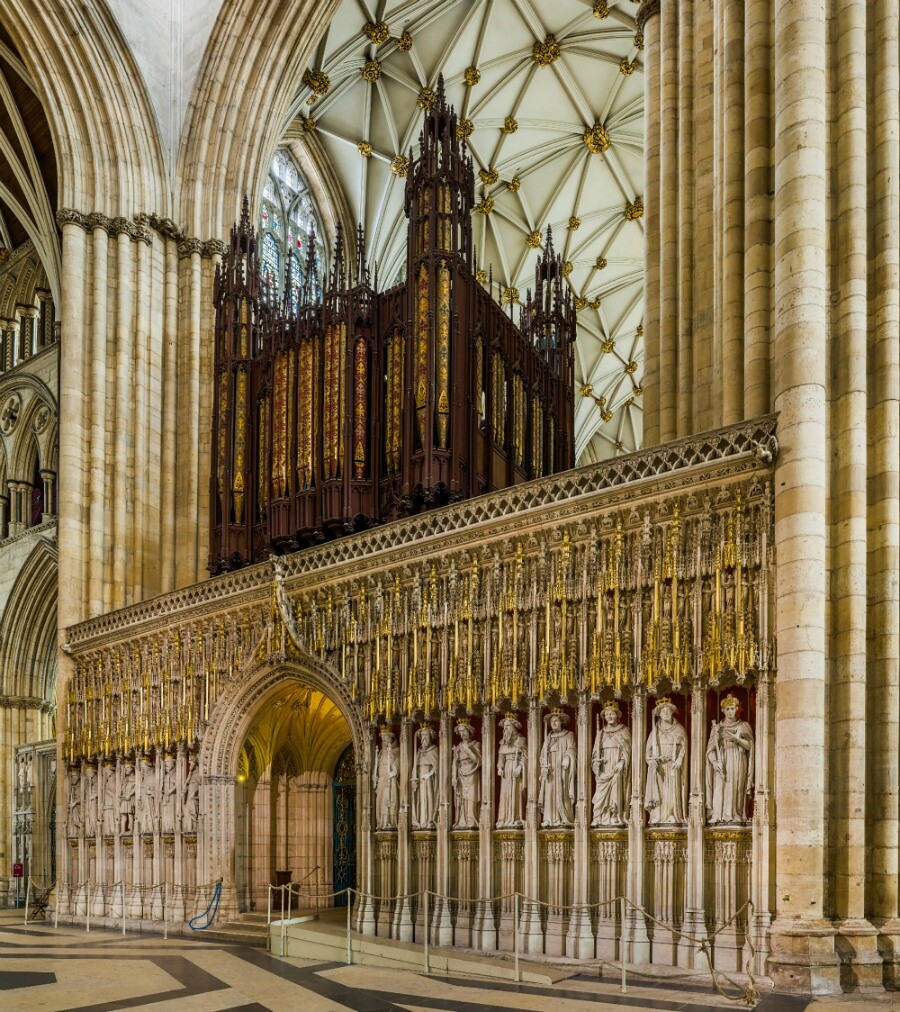 York Minster - The Kings Screen and organ. Credit: David Iliff
