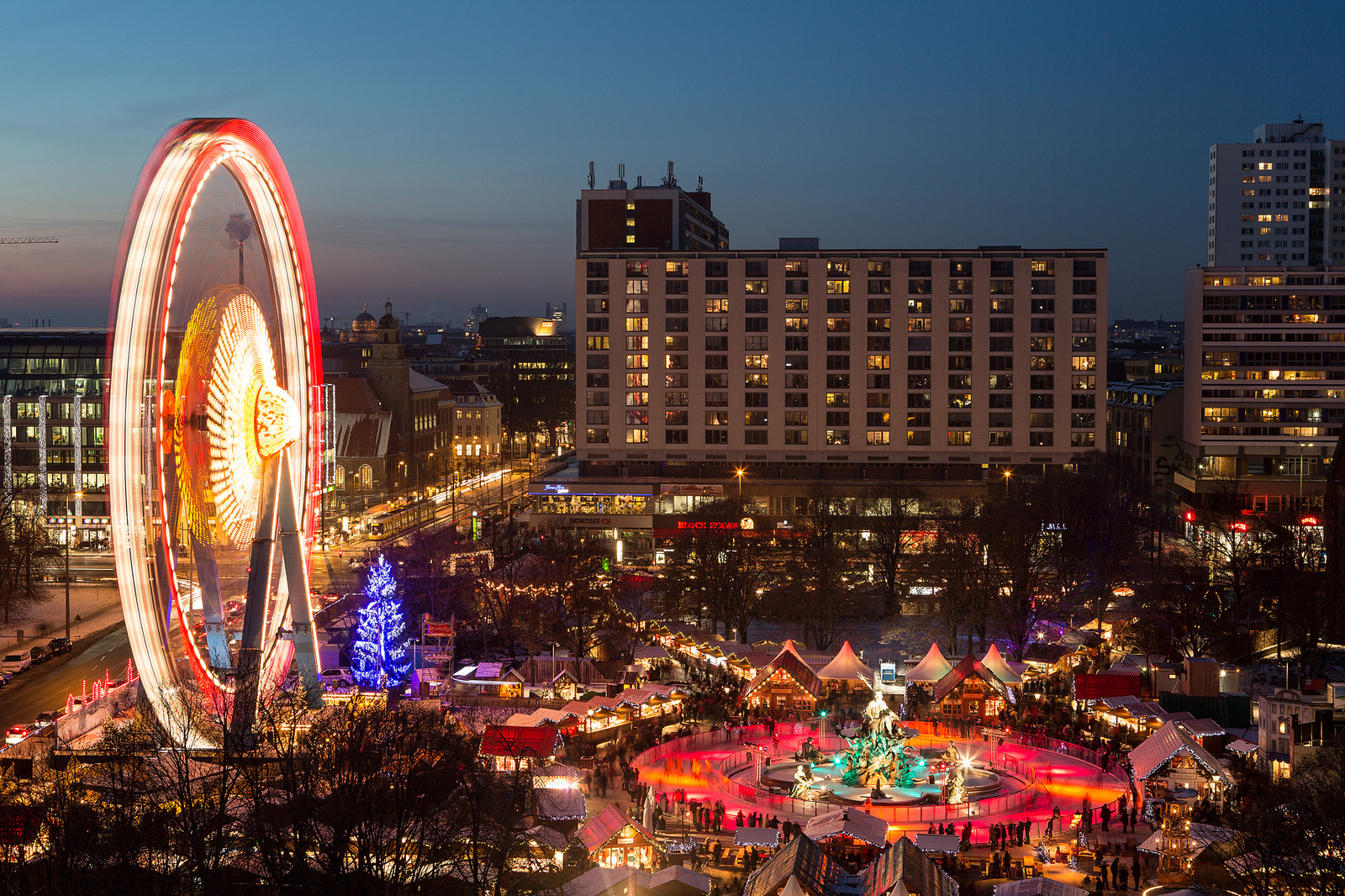 Christmas market in Berlin, Germany. Credit visitBerling & Wolfgang Scholvien