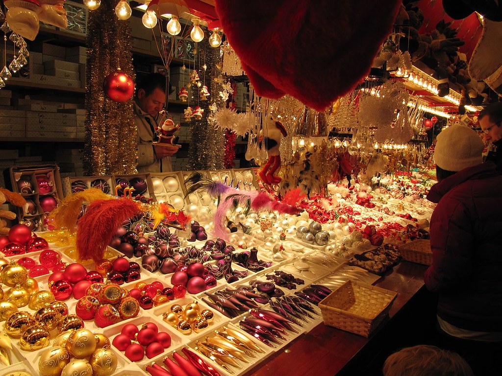 Christmas market in Strasbourg, Alsace, France. Credit francois