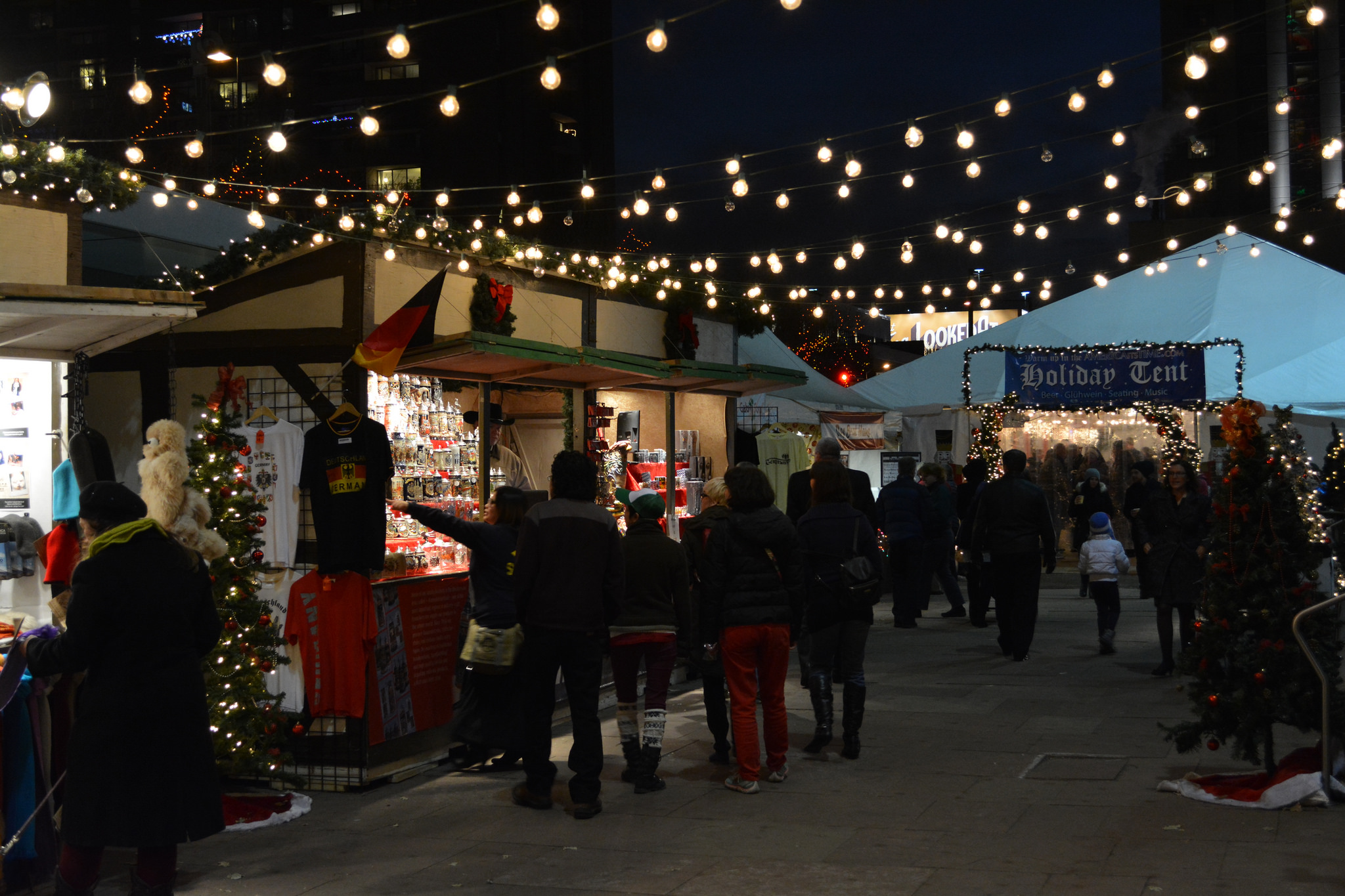 Christmas Market in Denver, Colorado. Credit Paul Iwancio