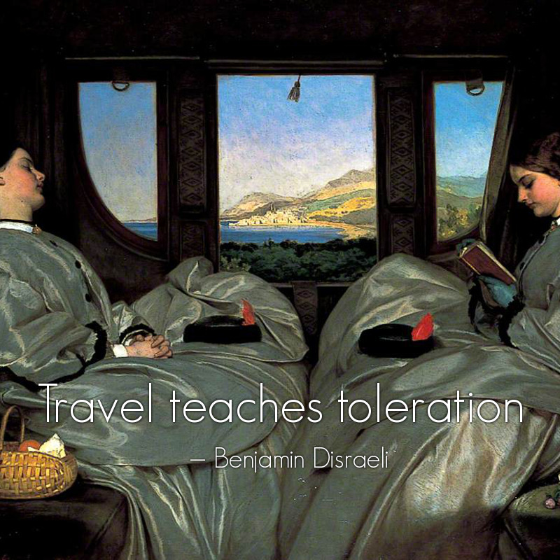 The Travelling Companions by Augustus Leopold Egg - 1862