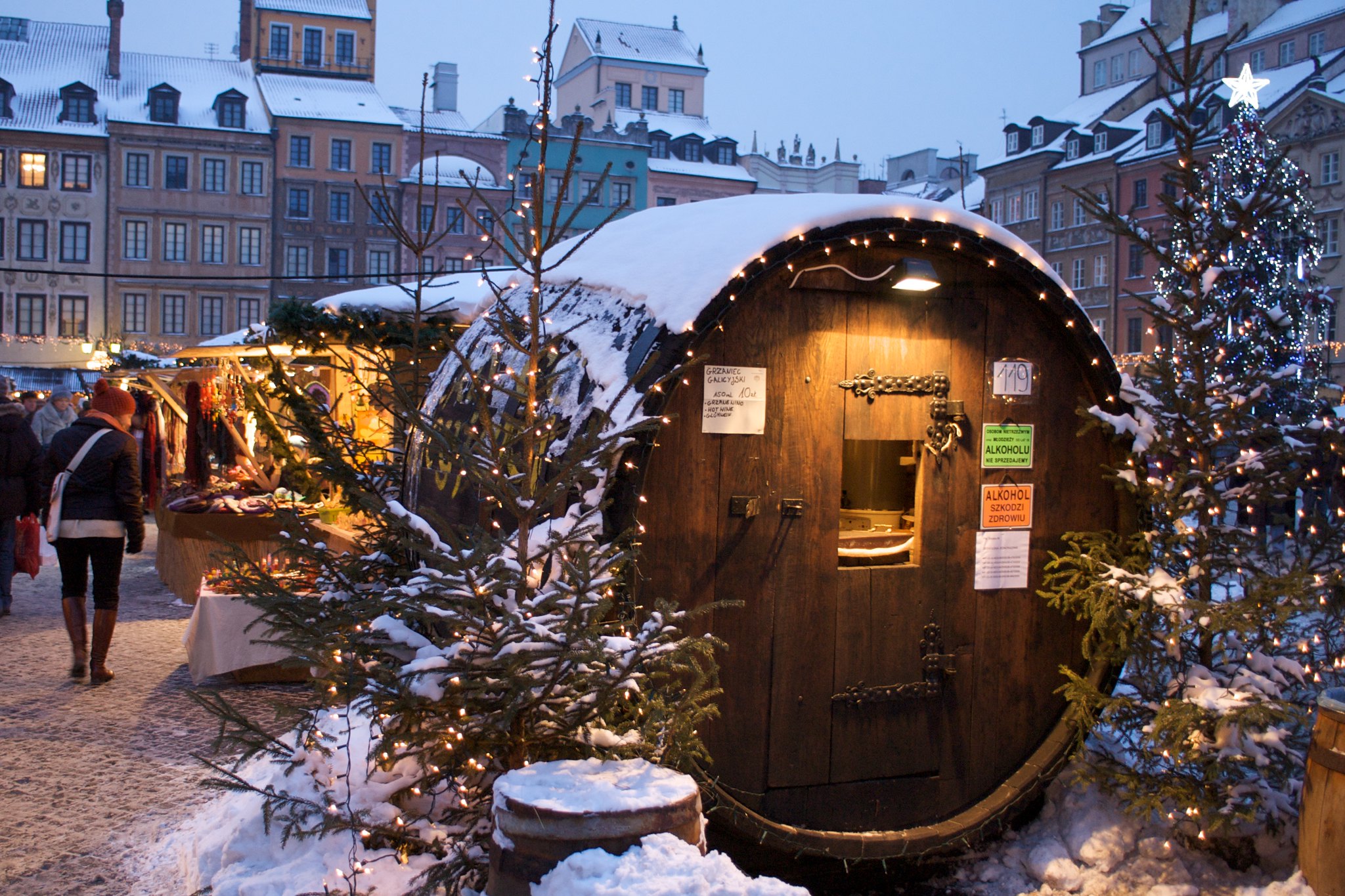Christmas market in Warsaw, Poland. Credit Francois du Plessis
