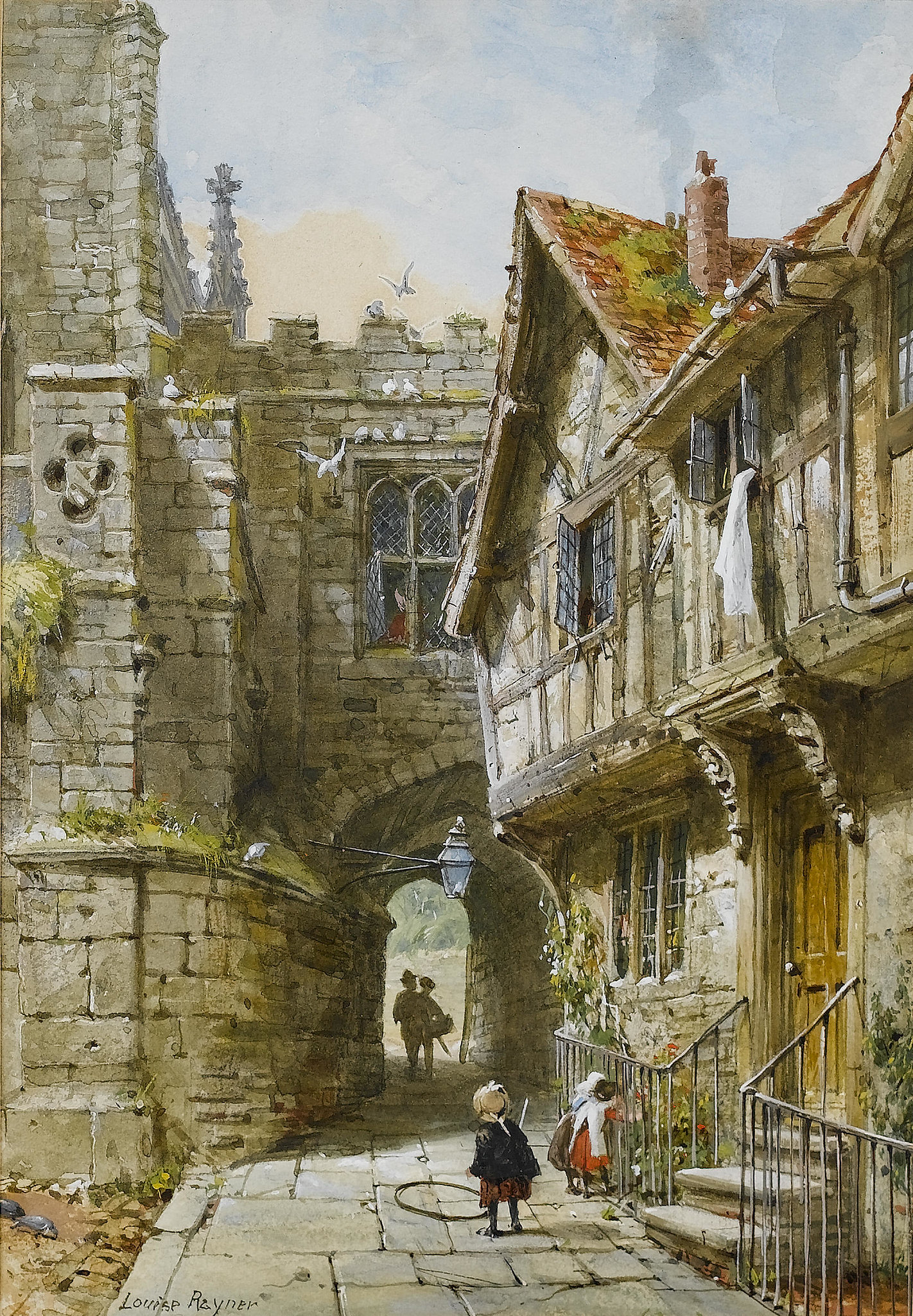 East Gate, Warwick by Louise Rayner