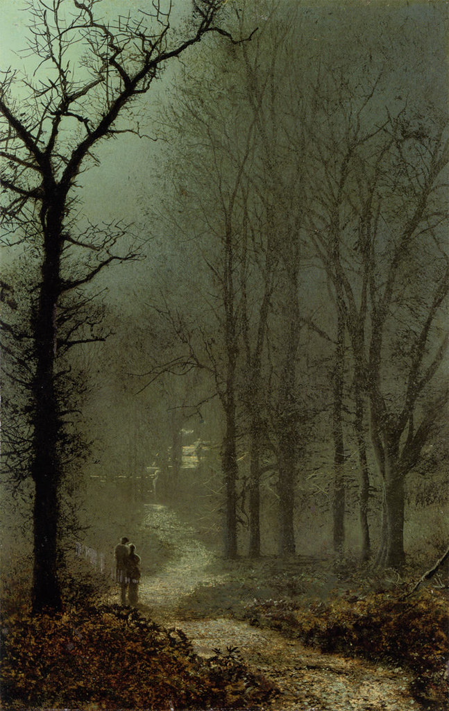 Lovers in a Wood by John Atkinson Grimshaw, 1873