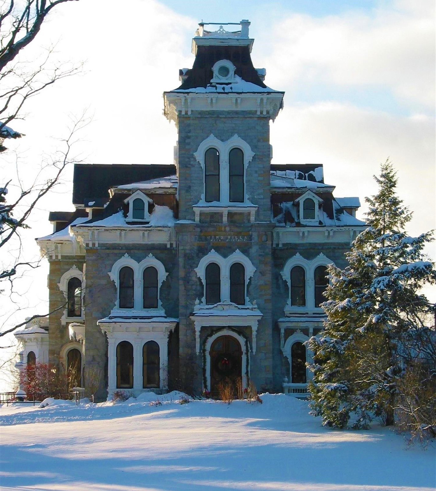 Shard Villa (The Columbus Smith Estate) Salisbury, Vermont. Completed 1874. Image credit Don Shall.