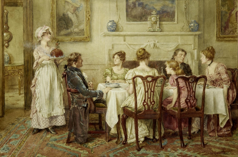 Christmas Day by George Goodwin Kilburne, (English, 1839 - 1924)