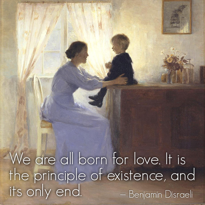 Mother and Child in an Interior by Peter Ilsted - 1898