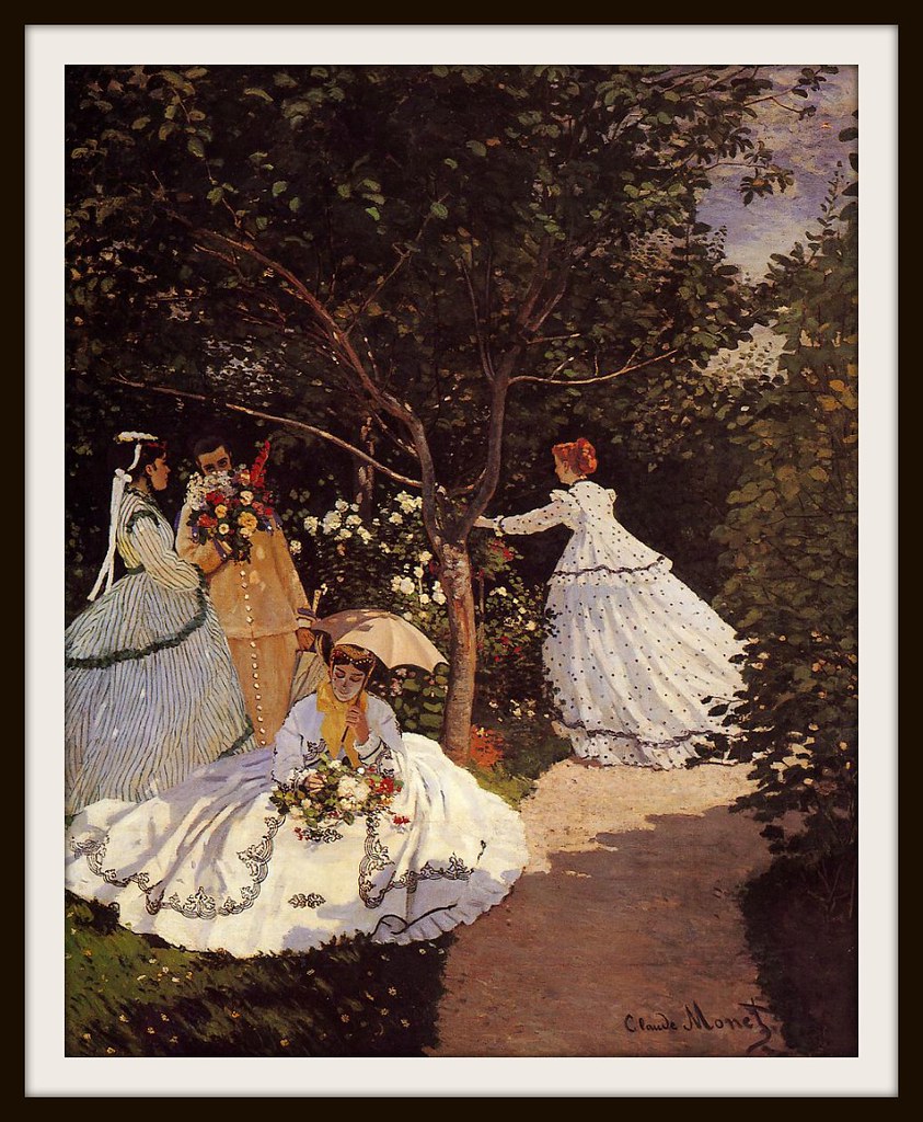 Women in the Garden by Claude Oscar Monet, 1867 (100 in x 81 in) 