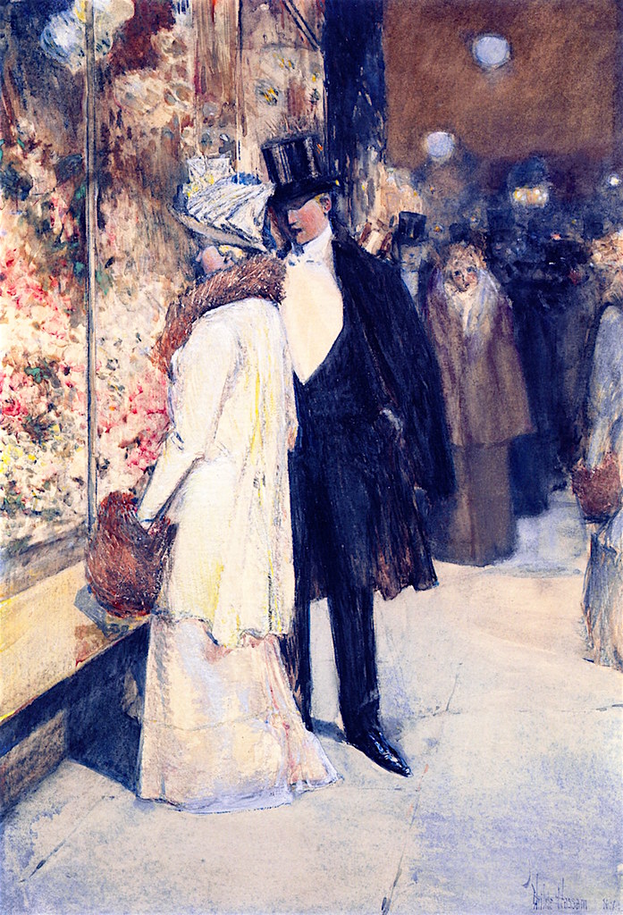 A New Year's Nocturne, New York by Frederick Childe Hassam - 1892