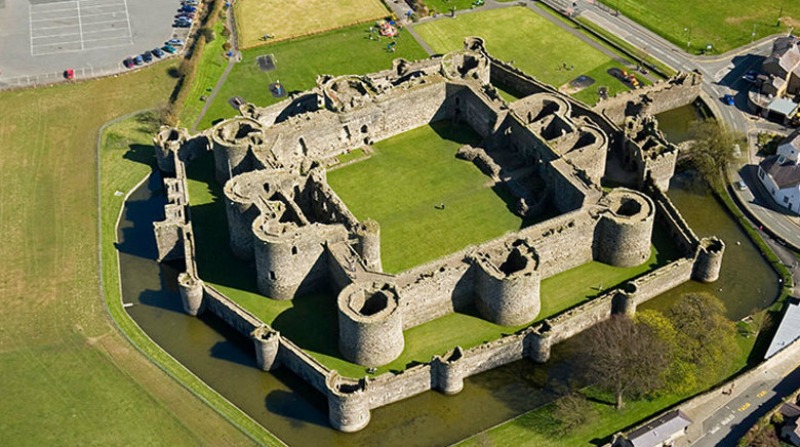 Beaumaris Castle © Crown copyright Royal Commission on the Ancient and Historical Monuments of Wales.