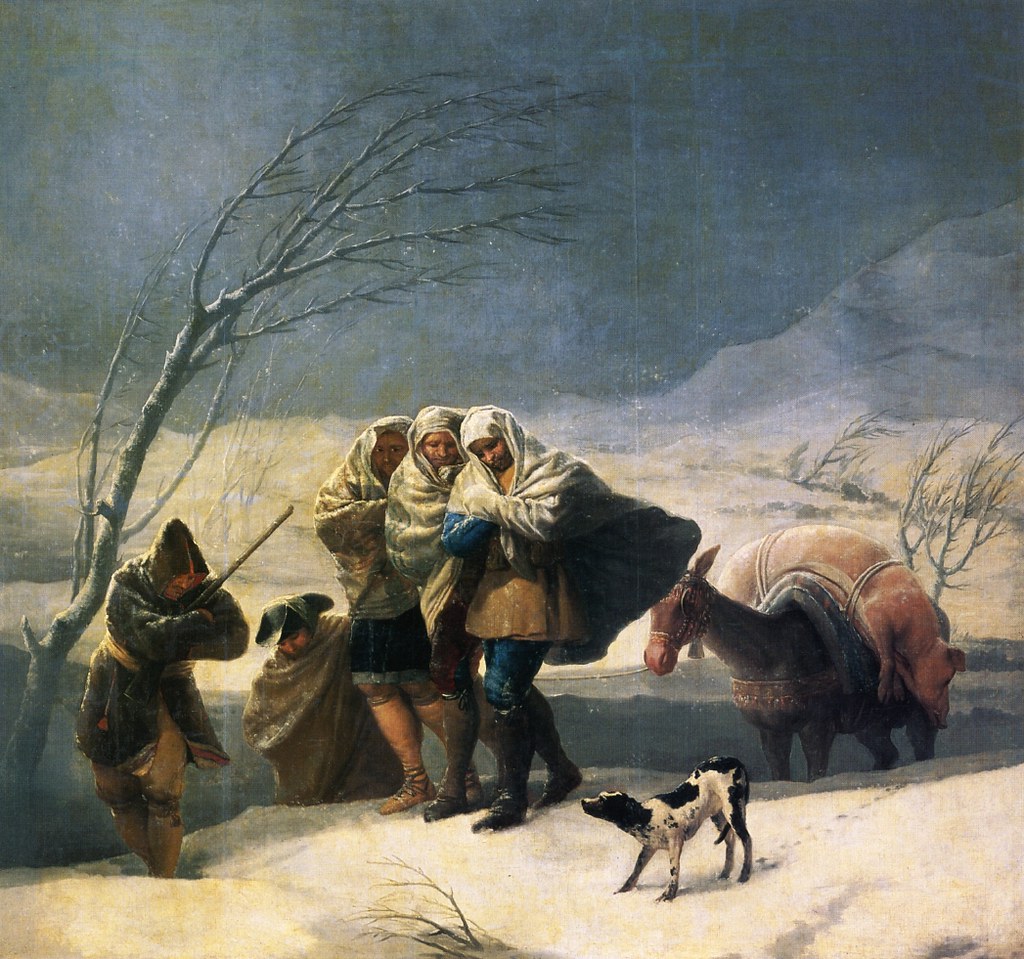 Winter by Francisco Jose de Goya y Lucientes, 1786-1787