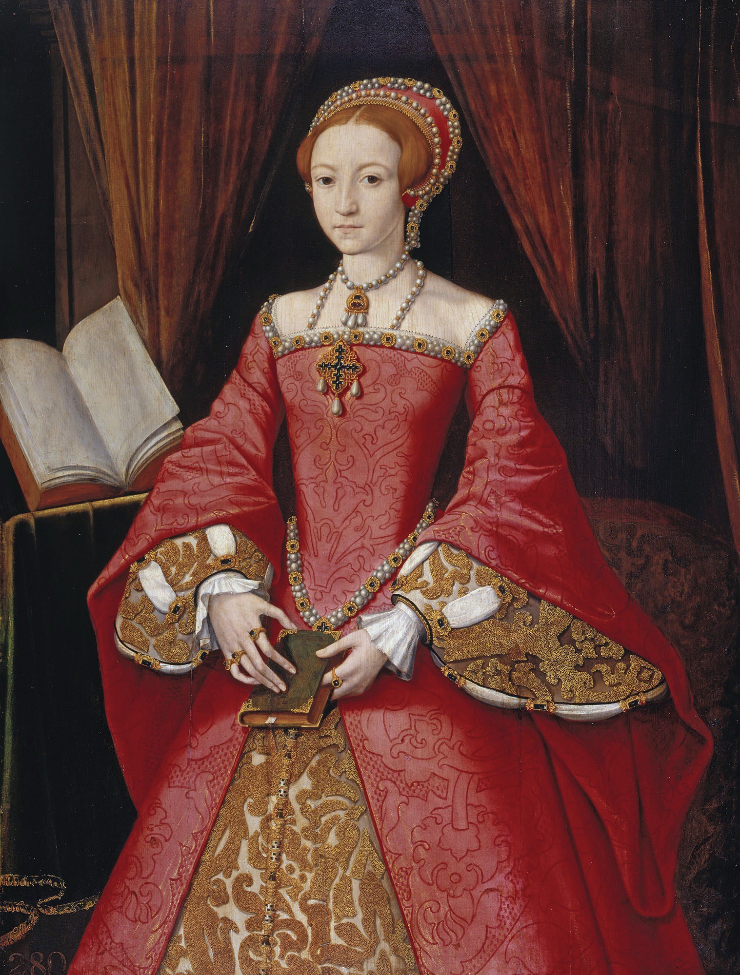 The Lady Elizabeth in about 1546, by an unknown artist.