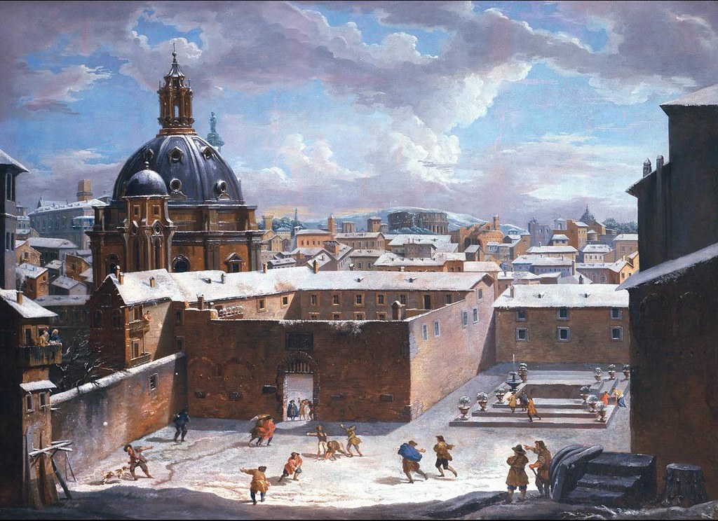 Rome with snow by Giovanni Paolo Panini, 1730