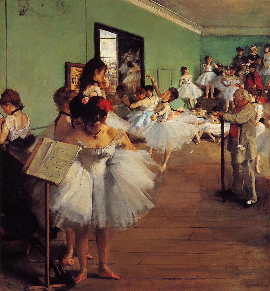 The Ballet Class by Edgar Degas, 1874