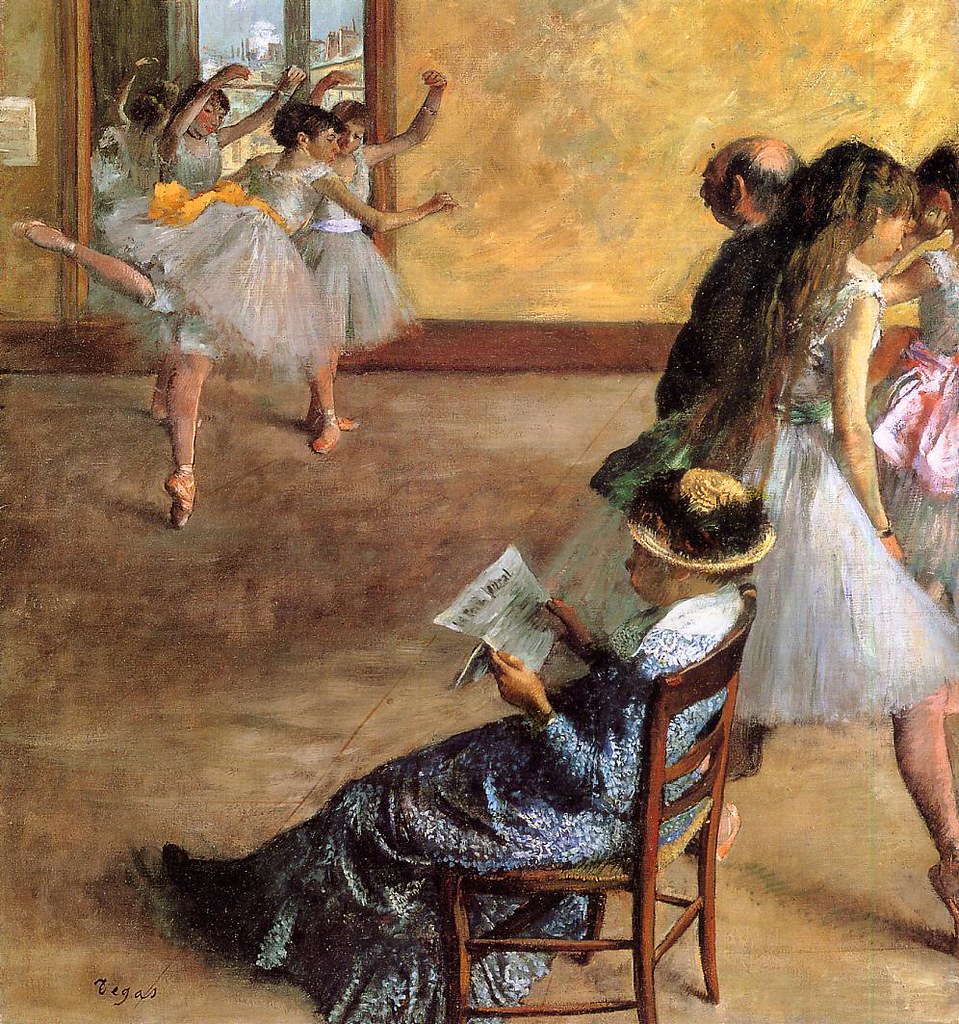 Th Ballet Class by Edgar Degas, 1881