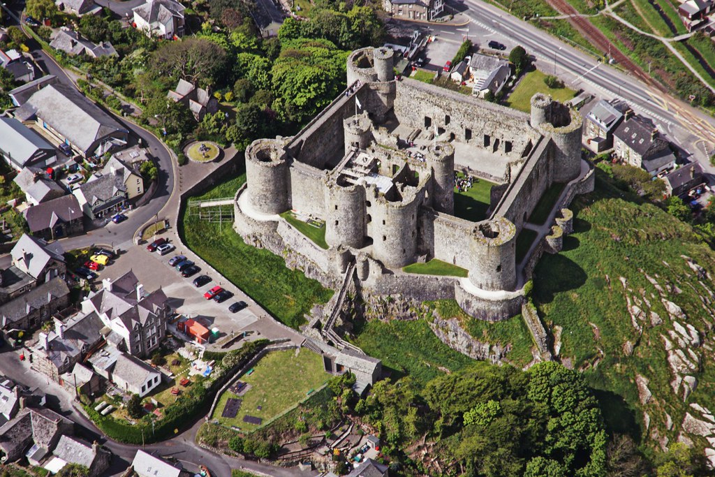 Harlech Castle. Crown Copyright - Royal Commission on the Ancient and Historical Monuments of Wales