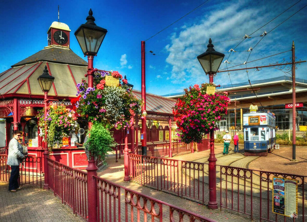 The vintage tramway at Seaton, Devon. Credit Baz Richardson, flickr