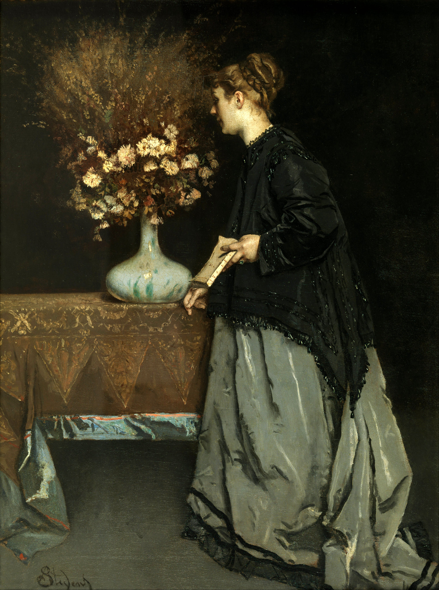 Autumn Flowers by Alfred Stevens, 1866