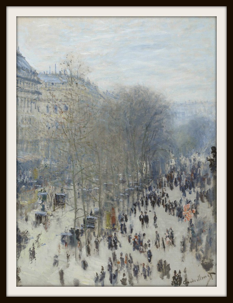 Boulevard des Capucines by Claude Monet, 1874.