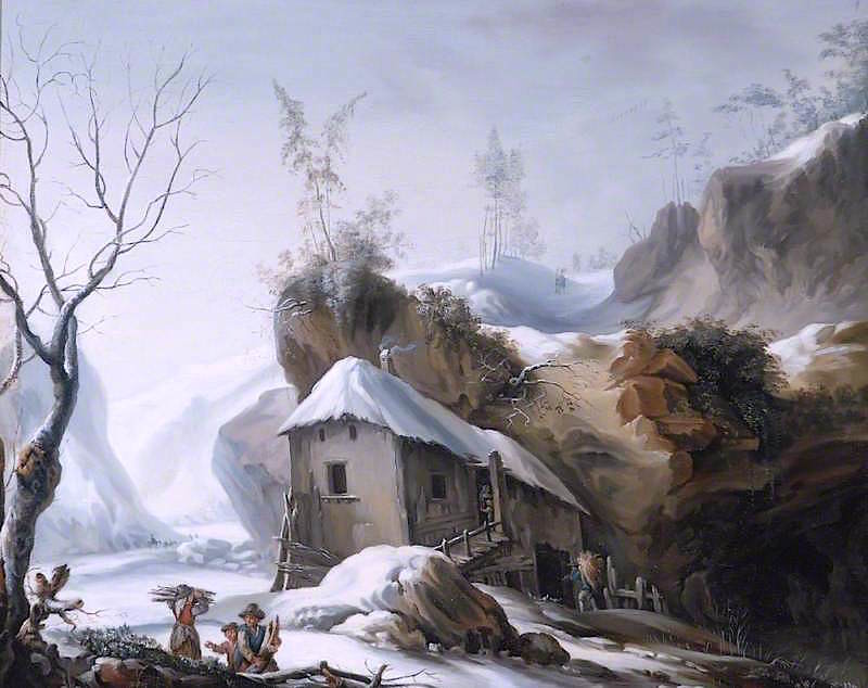 Snowy Landscape by Francesco Foschi, c.1770