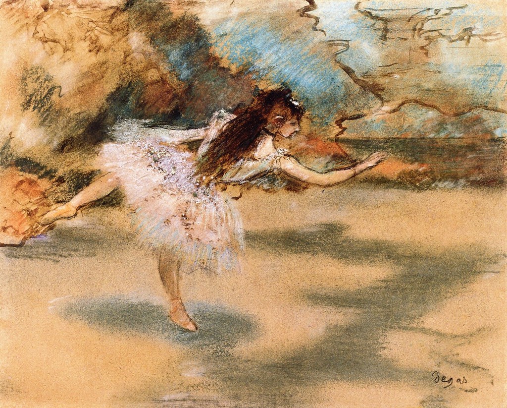Dancer on Point by Edgar Degas, c.1877