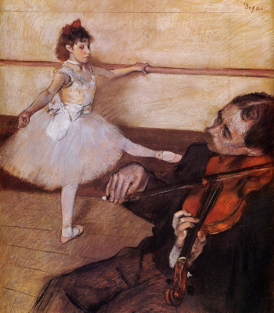 The Dance Lesson by Edgar Degas, c.1879
