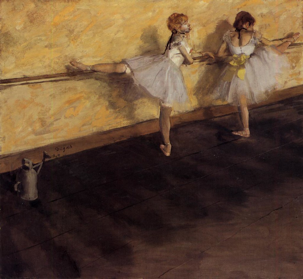 Dancers Practicing at the Bar by Edgar Degas, 1877