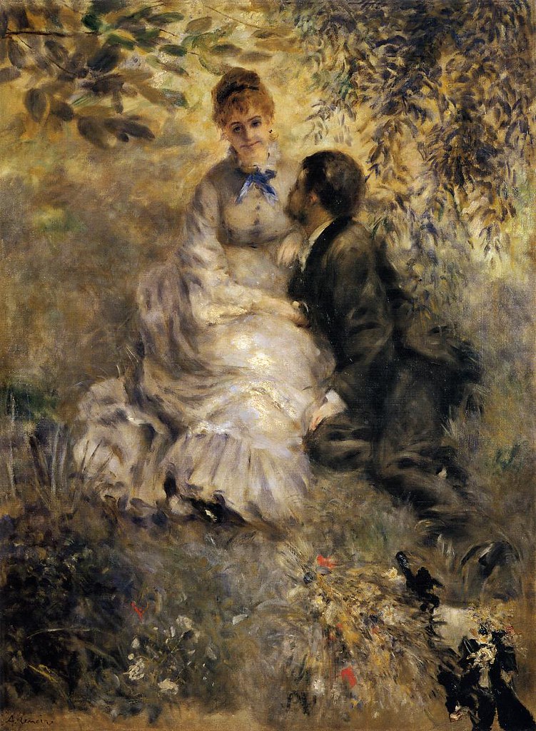 The Lovers by Pierre-Auguste Renoir, 1875.
