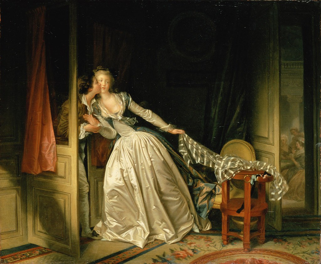 The Stolen Kiss by Jean-Honore Fragonard - c.1789.