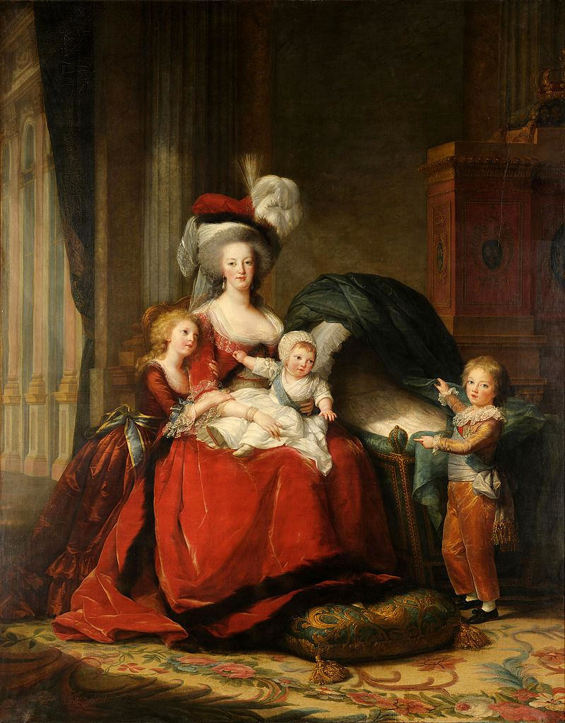 Marie-Antoinette de Lorraine-Habsbourg, Queen of France, and her children by Louise Élisabeth Vigée Le Brun, 1787