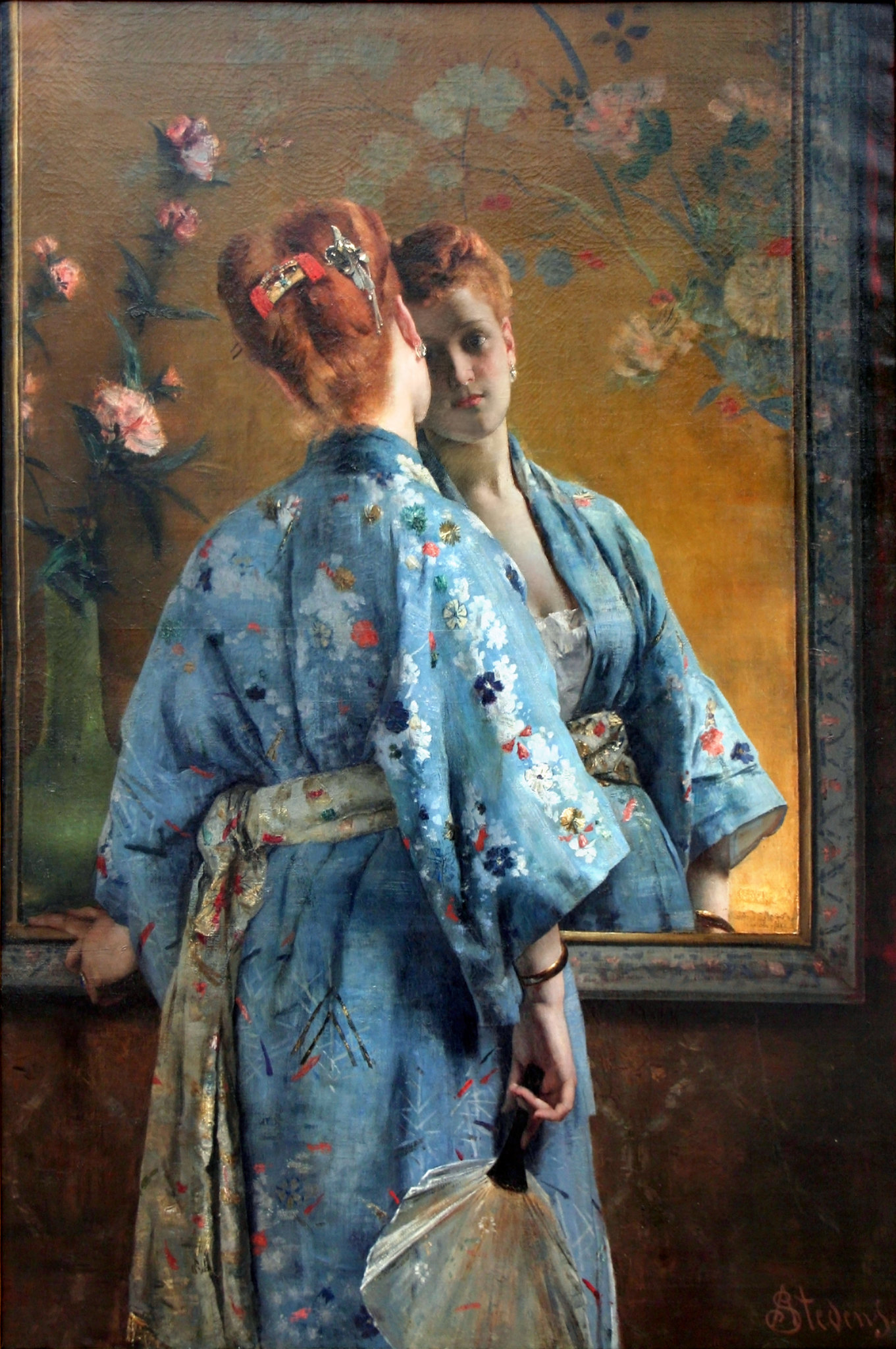 La Parisienne Japonaise by Alfred Stevens, 1871