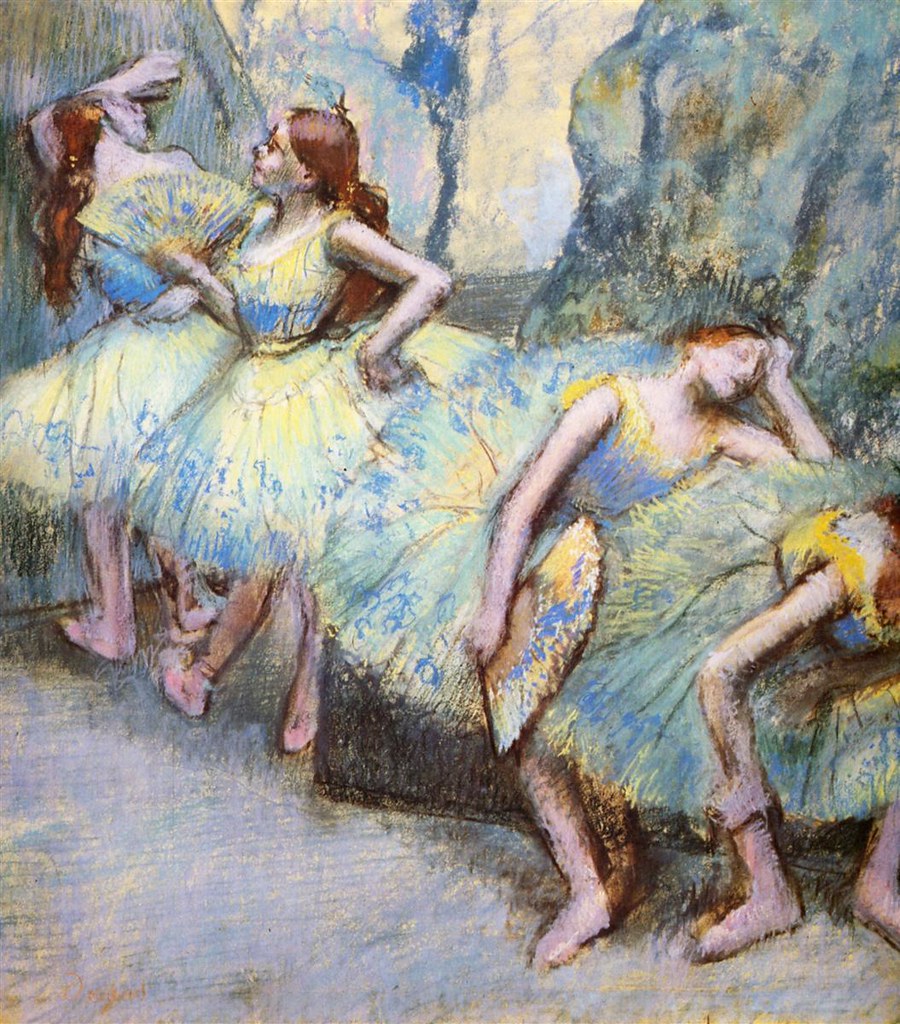 Ballet Dancers in the Wings by Edgar Degas, 1900