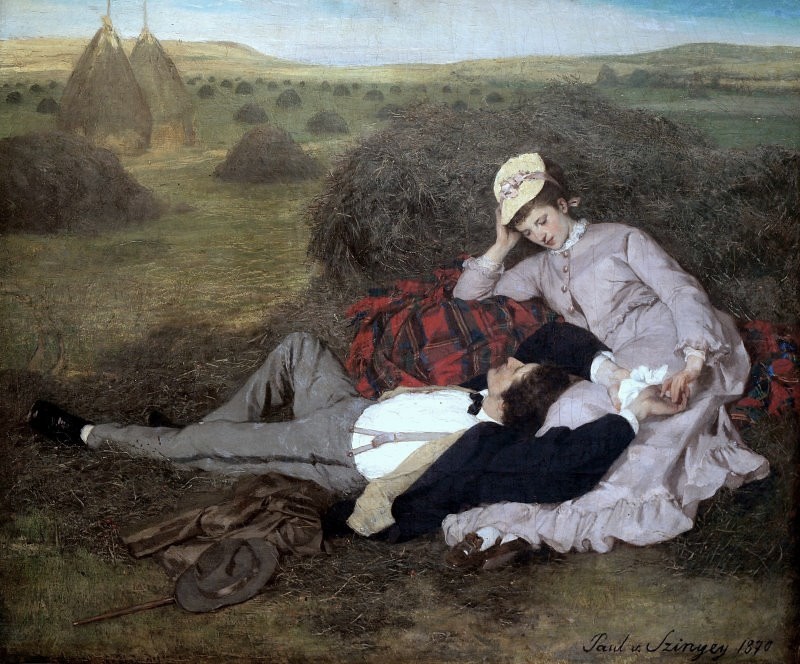 Lovers by Pal Szinyei-Merse, 1870.