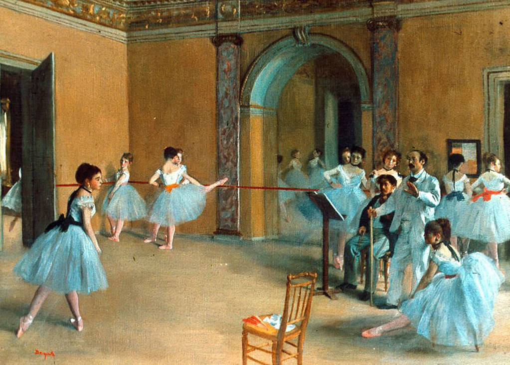 Rehearsal of the Scene by Edgar Degas, 1872