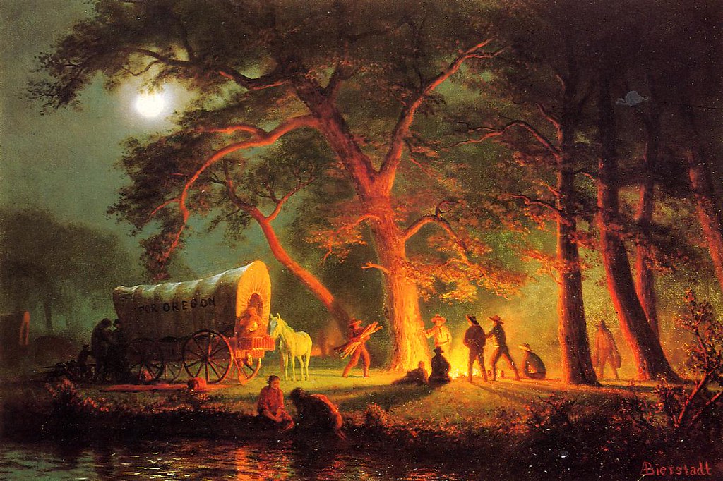 Oregon Trail by Albert Bierstadt (1830 - 1902)
