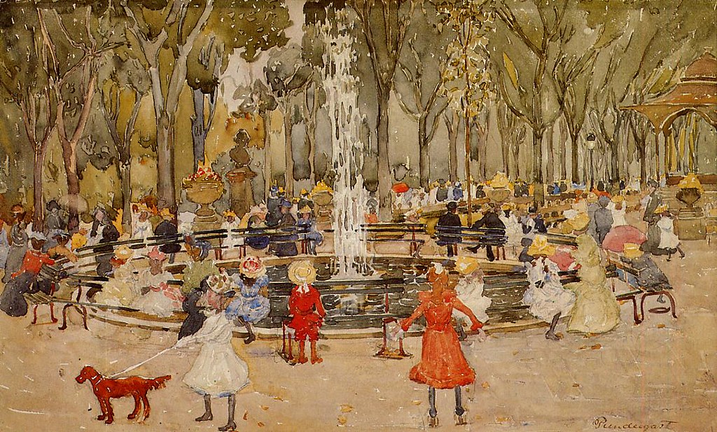 In Central Park, New York by Maurice Prendergast, 1901