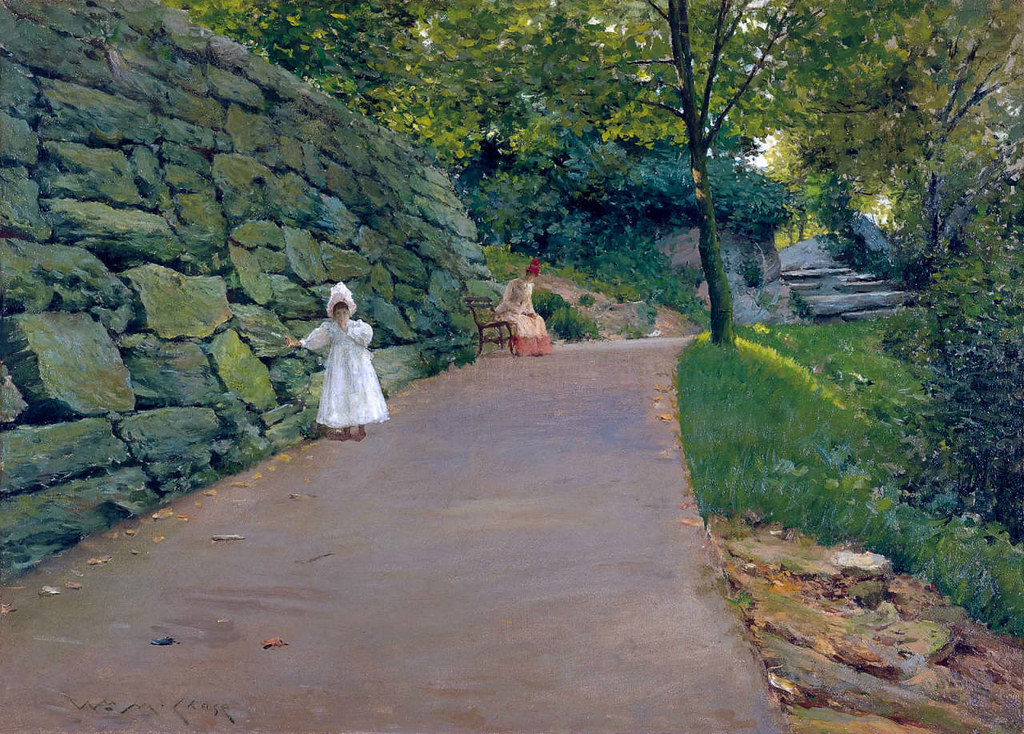 In the Park - a By-Path by William Merritt Chase, 1890