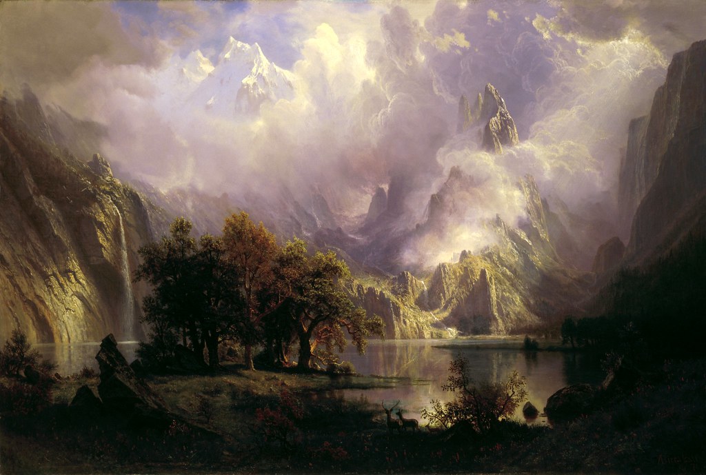 Rocky Mountain Landscape by Albert Bierstadt, 1870
