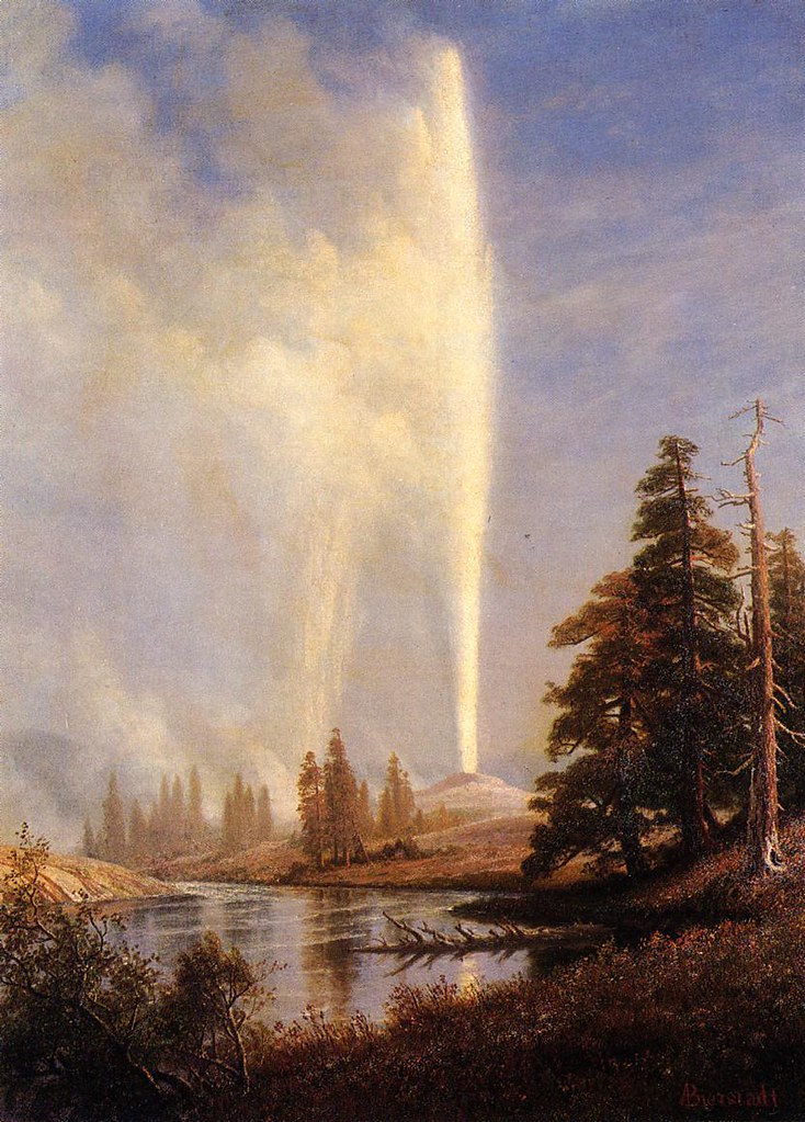 Old Faithful by Albert Bierstadt, (1830 - 1902)