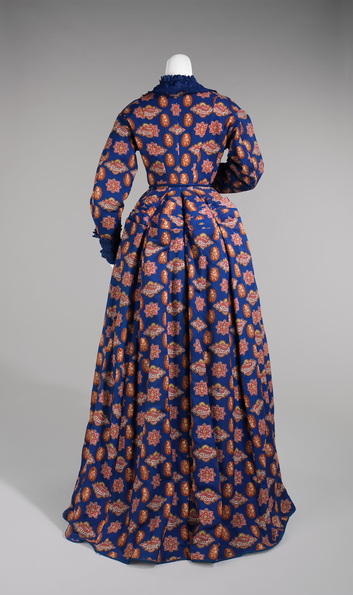Dressing gown 1865-75 American Wool, silk, metmuseum