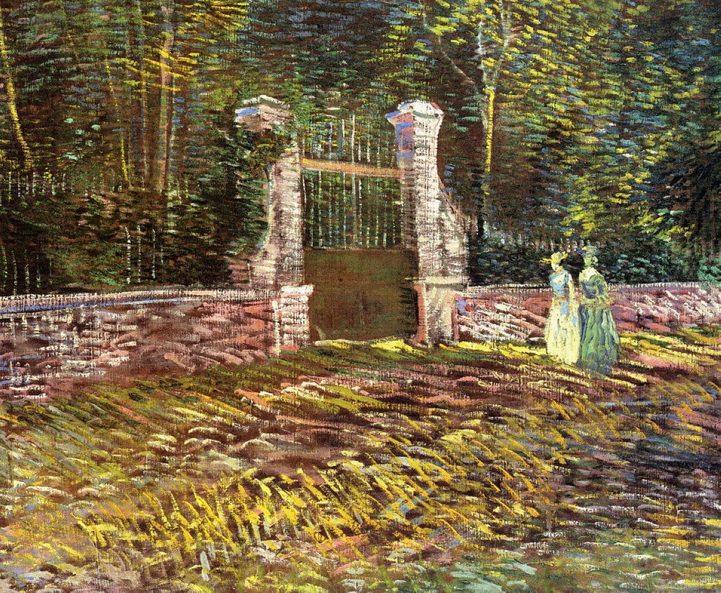 Entrance to the Voyer-d'Argenson Park at Asnieres by Vincent van Gogh, 1887