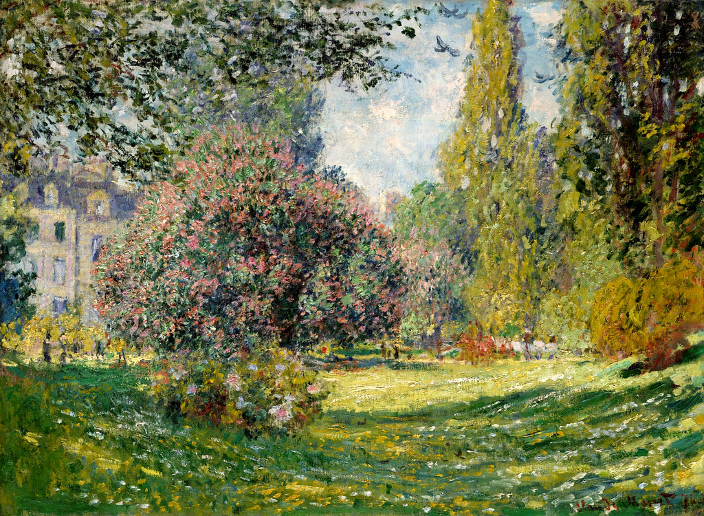 Park Monceau, Paris by Claude Monet, 1876
